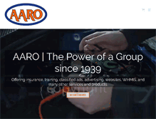 Tablet Screenshot of aaro.ca